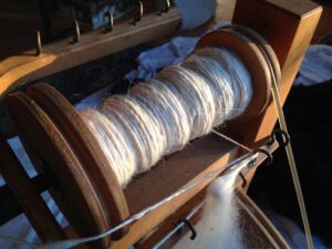 Spool of hand spun yarn by RTDavis